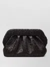 Themoirè Rectangular Clutch Bag Ruched Textured Design