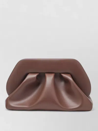 Themoirè Rectangular Clutch Bag Soft Texture Pleated