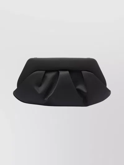Themoirè Rectangular Pleated Clutch And Strap