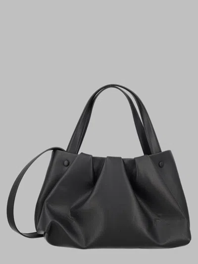Themoirè Recycled Mini Shoulder Bag In Black