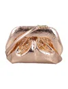 Themoirè Rose Gold Gea Clutch
