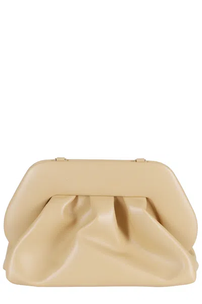 Themoirè Sand Bios Medium Vegan-leather Handbag In White
