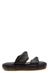 Themoirè Sandals In Black