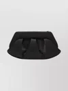Themoirè Satin Pleated Clutch Bag Structured Shape In Red