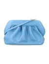 Themoirè Sculptural Blue Vegan Fabric Clutch With Magnetic Closure