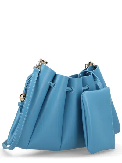Themoirè Shoulder Bag In Blue