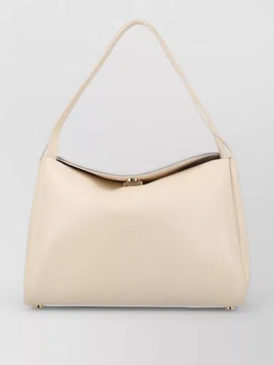 Themoirè Shoulder Bag Structured Shape Top Handle Strap