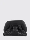 Themoirè Geo Micro Woven Clutch Bag In Black