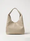 Themoirè Shoulder Bag  Woman Color Ivory In 象牙色