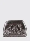 Themoirè Geo Micro Bag With Woven Pattern In Silver