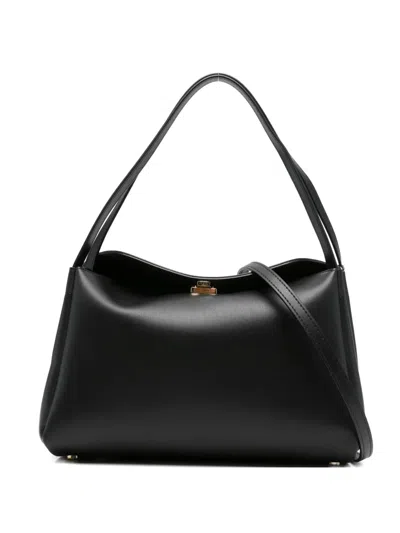 Themoirè Shoulder Bag With Snap Closure