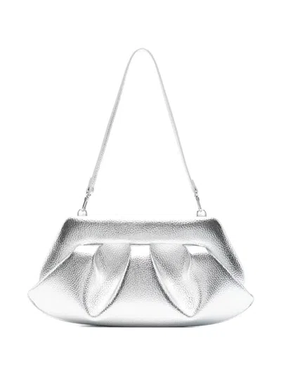Themoirè Shoulder Bags In Silver Polyurethane