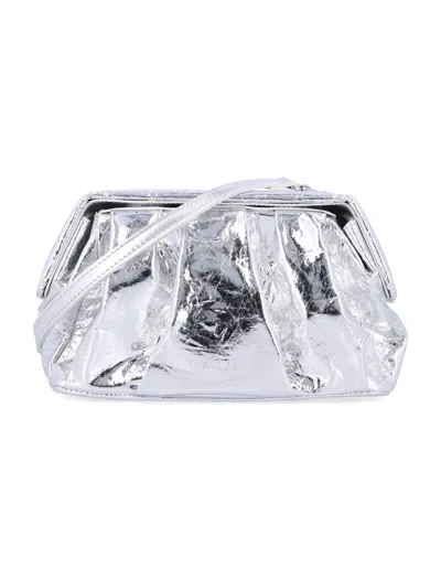 Themoirè Silver Pineapple Fiber Handbag