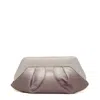 Themoirè Silver Rose Vegan Leather Clutch In Pink