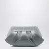 Themoirè Silver/black Clutch With Rhinestones