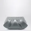 Themoirè Silver/black Clutch With Rhinestones