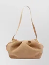 Themoirè Slouchy Shoulder Bag Adaptable Strap Buckle Detail In Neutral