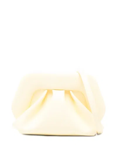 Themoirè Small Bios Clutch Bag In Yellow
