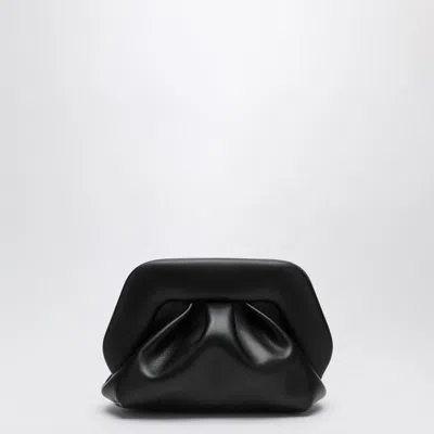 Themoirè Small Bios Clutch In Black