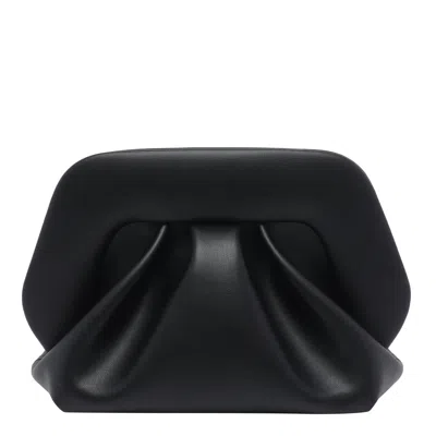 Themoirè Small Bios Handbag In Black