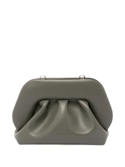 Themoirè Small Bios Ruched Clutch Bag In Pink