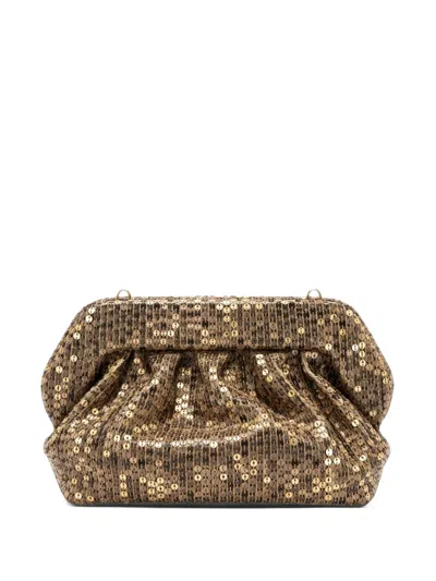 Themoirè Small Bios Sequin-embellished Crossbody Bag In Pink