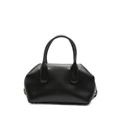 Themoirè Small Talia Buckle-detail Tote Bag In Black