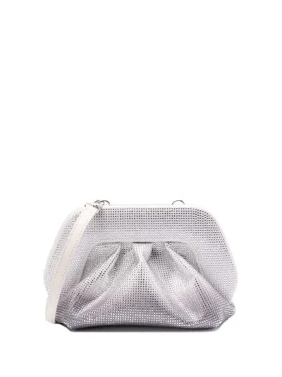 Themoirè Structured Minimalist Bag With Clean Lines And Refined Finish In Silver