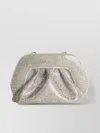Themoirè Gea Strass Silver Vegan Leather Bag