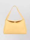 Themoirè Structured Shoulder Bag Top Handle In Yellow