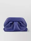 Themoirè Structured Vegan Leather Clutch With Detachable Strap