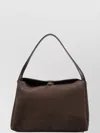 Themoirè Suede Shoulder Bag Gold-tone Hardware