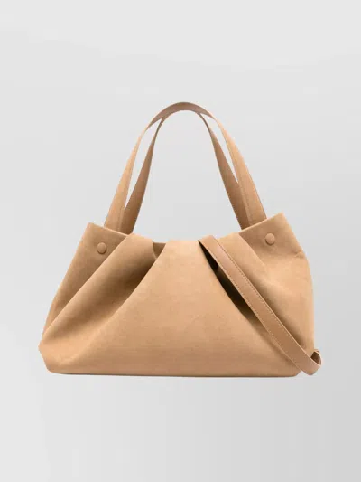 Themoirè Suede Tote Bag Removable Strap