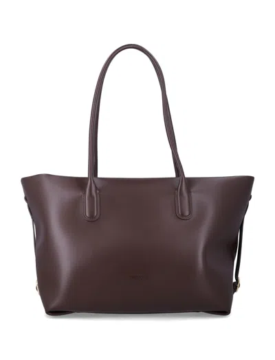 Themoirè Tallia Shopper Bag In Burgundy