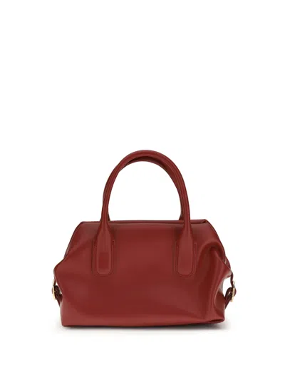 Themoirè Tallia Trunk Top Handle Bag In Red
