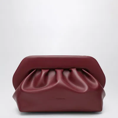 Themoire' Tawny Port Vegan Fabric Bios Mini Clutch Bag In Burgundy