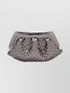 Themoirè Textured Metallic Clutch Structured Shape