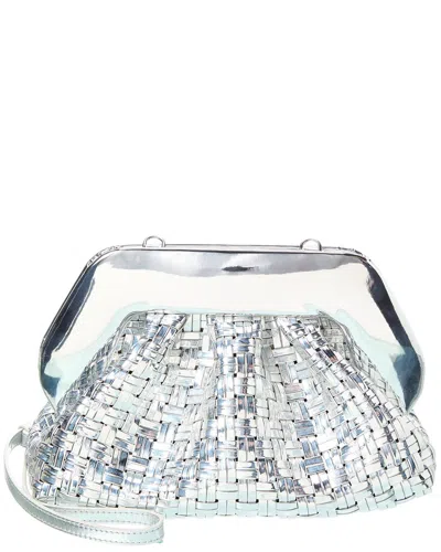 Themoirè The Weaved Shoulder Bag In Silver