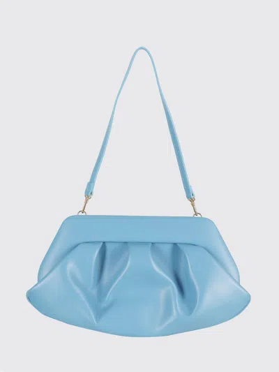 Themoirè Clutch Woman Color Gnawed Blue