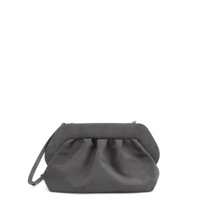 Themoirè Themoir Bios Suede Shoulder Bag In Gray