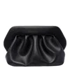 Themoirè Medium Pleated Rectangular Clutch Bag In Black
