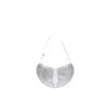 Themoirè Ebe Glittered Shoulder Bag In Silver