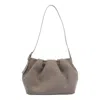 Themoirè Versatile Shoulder Bag Adjustable Strap In Gray