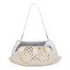 Themoirè Themoir Micro Emera Weaved Handbag In Silver