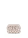 Themoirè Vegan Checked Clutch With Shoulder Strap