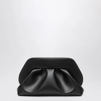 Themoirè Tia Black Clutch