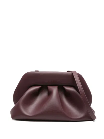 Themoire' Tia Clutch In Burgundy