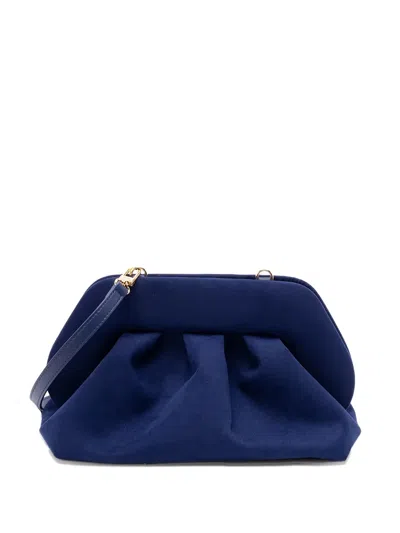 Themoirè Tia Clutch Bag In Blue