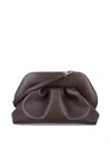 Themoirè Gea Pleated-panel Clutch Bag In Brown