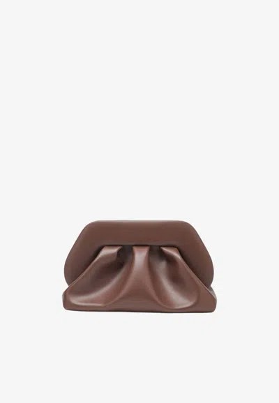 Themoirè Bios Vegan Medium Clutch In Brown